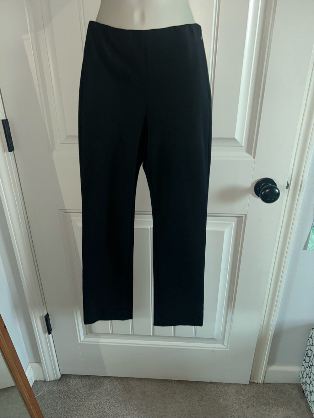 NWT Vince Black Ponte Ankle Cropped Pull-On Pants Sz XS
